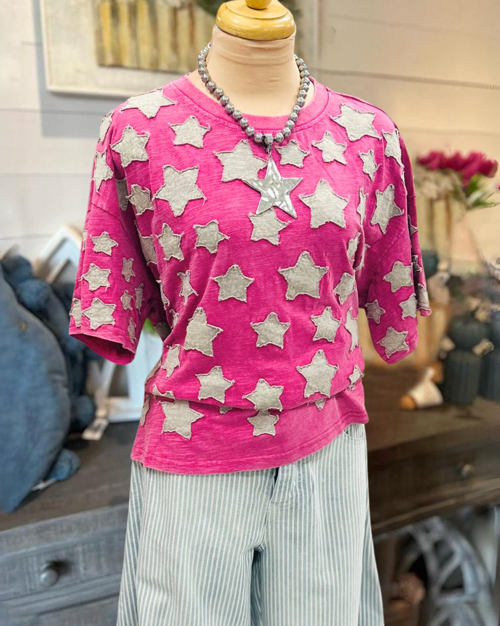 Unique Star Patch T-Shirt