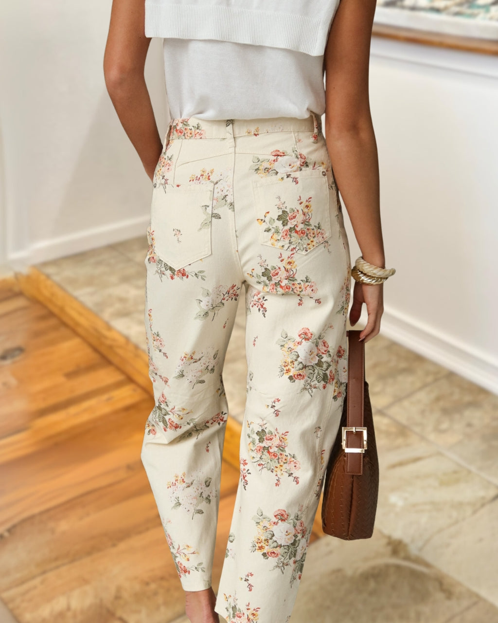 Elegant Simple Floral Pant