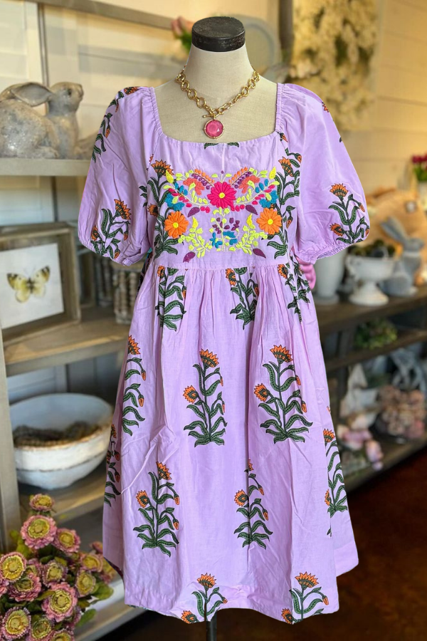 Floral Violet Dress