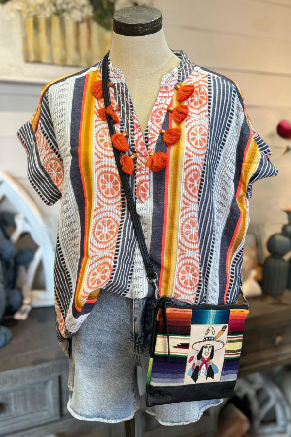 Tribal Print Top