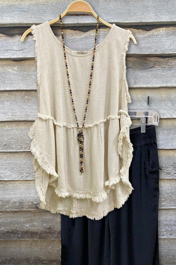 Linen Raw Edge Set
